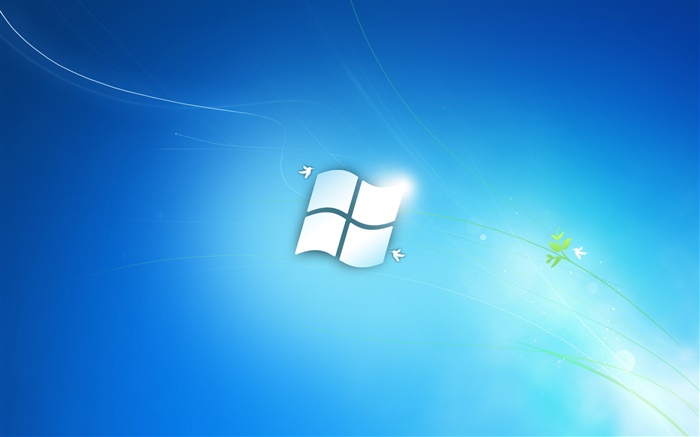 Windows 7 estilo clássico azul Papéis de Parede, imagem
