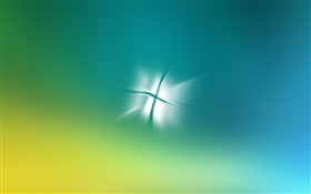 logotipo do Windows, brilho, verde e azul HD Papéis de Parede