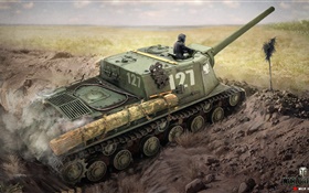 World of Tanks, jogo de PC, o desenho da arte HD Papéis de Parede