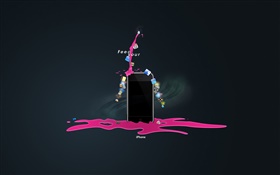 iPhone, design criativo HD Papéis de Parede
