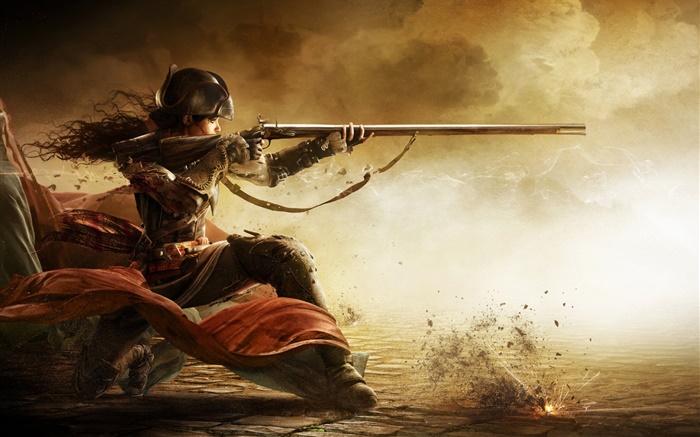Assassins Creed: Liberation, arma uso da menina Papéis de Parede, imagem