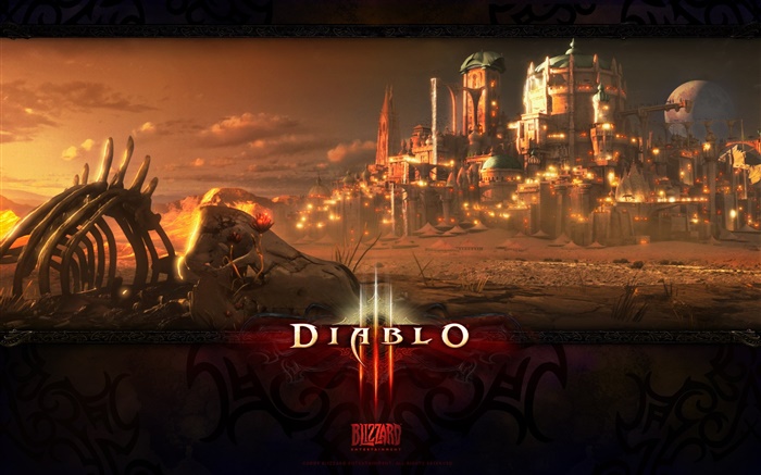 Diablo III, widescreen jogo Papéis de Parede, imagem