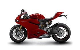 Ducati 1199 Panigale S motocicleta vermelha HD Papéis de Parede