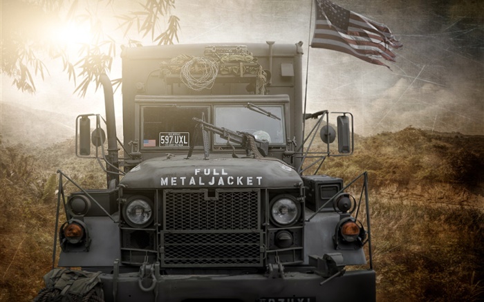 Full Metal Jacket, caminhão do exército dos EUA Papéis de Parede, imagem