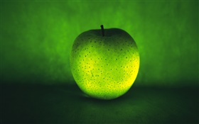 frutas luz, maçã verde HD Papéis de Parede