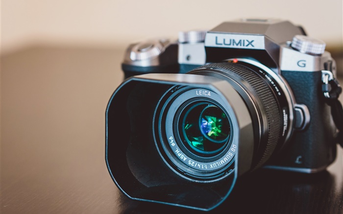 câmera Lumix close-up, lente Papéis de Parede, imagem