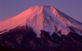 Monte Fuji, Japão, crepúsculo HD Papéis de Parede