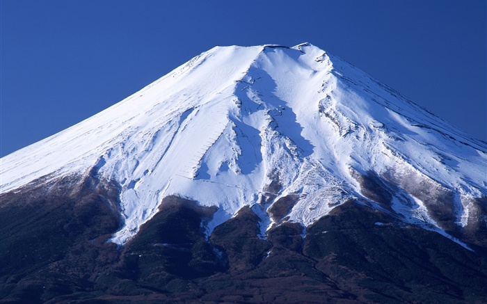 Monte Fuji, Japão, neve Papéis de Parede, imagem