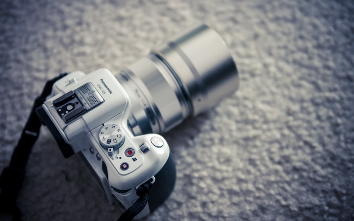 Panasonic câmera digital branco Papéis de Parede, imagem