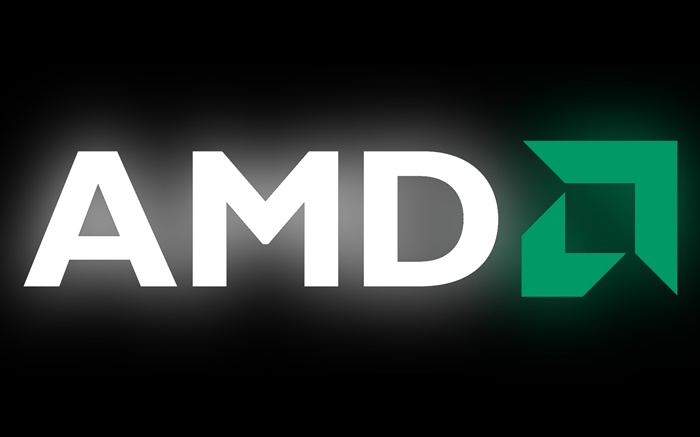 logotipo da AMD, fundo preto Papéis de Parede, imagem