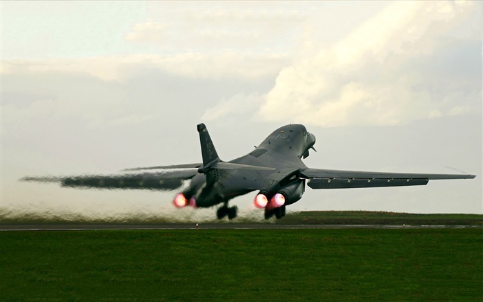 B-1B Lancer decolagem bomber Papéis de Parede, imagem