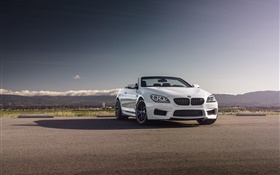 BMW M6 conversível carro branco