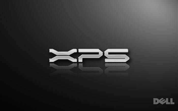 logotipo da Dell XPS, fundo preto Papéis de Parede, imagem