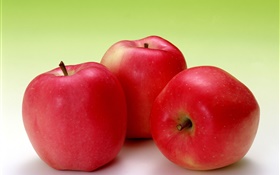 fotografia frutas macro, maçãs vermelhas HD Papéis de Parede