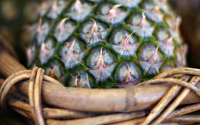 Abacaxi na cesta Papéis de Parede, imagem