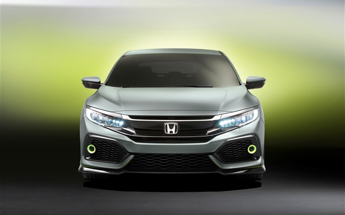 Honda Civic Hatchback Opinião dianteira do carro Papéis de Parede, imagem