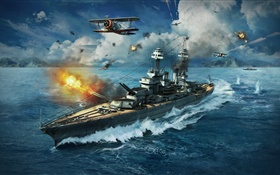 Mundo dos navios de guerra, jogos para PC HD Papéis de Parede