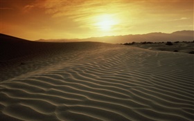 Deserto, pôr do sol HD Papéis de Parede