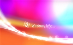 Fundo abstrato das cores de Windows 7 HD Papéis de Parede