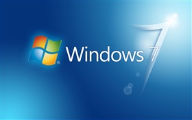 Windows 7 fundo azul, brilho HD Papéis de Parede