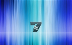 Windows 7, fundo listrado azul HD Papéis de Parede