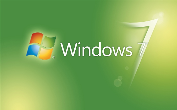 Windows 7 fundo abstrato verde Papéis de Parede, imagem