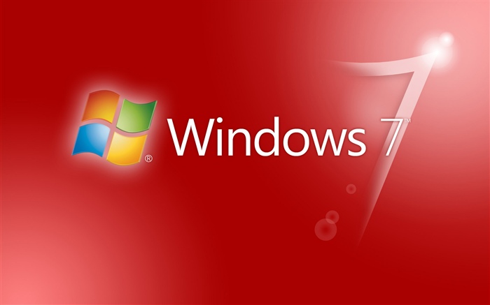 Windows 7 resumo abstrato vermelho Papéis de Parede, imagem