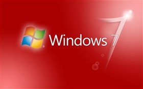 Windows 7 resumo abstrato vermelho HD Papéis de Parede