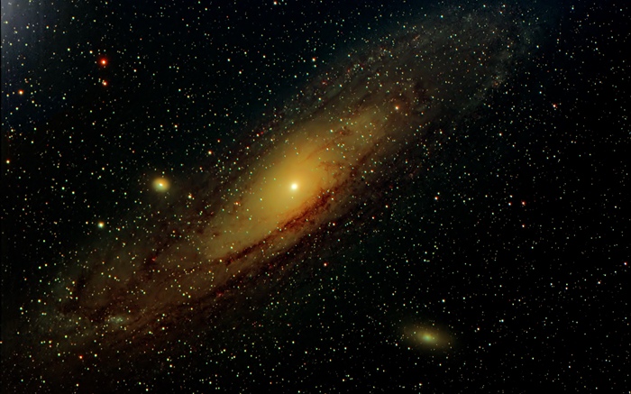 Galáxia de Andrômeda, estrelas, espaço Papéis de Parede, imagem