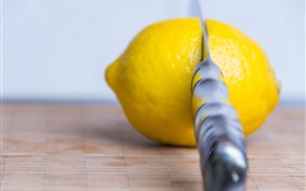 Frutas, limão, faca HD Papéis de Parede