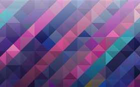 Quadrado e triângulo, abstrato, colorido HD Papéis de Parede