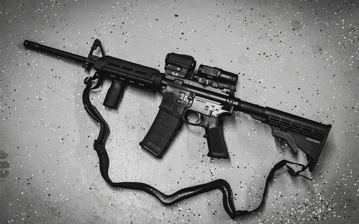 Rifle semiautomático AR-15 Papéis de Parede, imagem