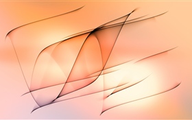 Linhas abstratas, fundo laranja HD Papéis de Parede
