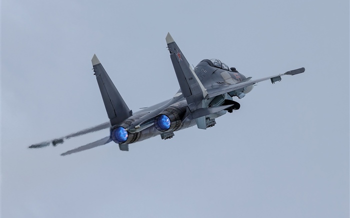 Su-30SM avião, céu Papéis de Parede, imagem