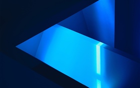 Retrato azul abstrato da forma HD Papéis de Parede