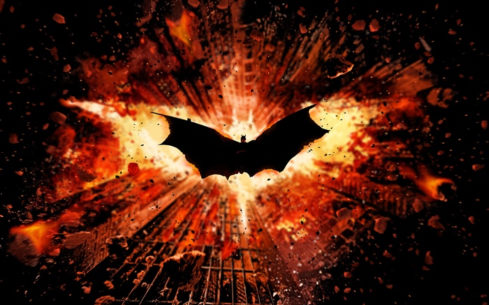 Batman, asas, cidade Papéis de Parede, imagem