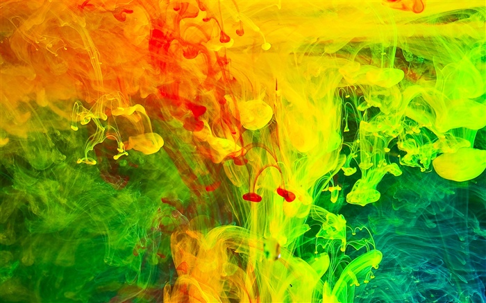 Pintura colorida, fumaça, imagem abstrata Papéis de Parede, imagem