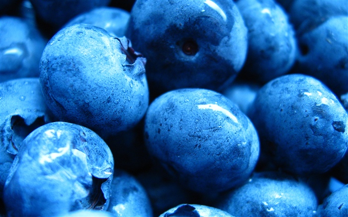 Alguns blueberries, fruta fresca Papéis de Parede, imagem