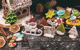 Deliciosos biscoitos, Natal HD Papéis de Parede